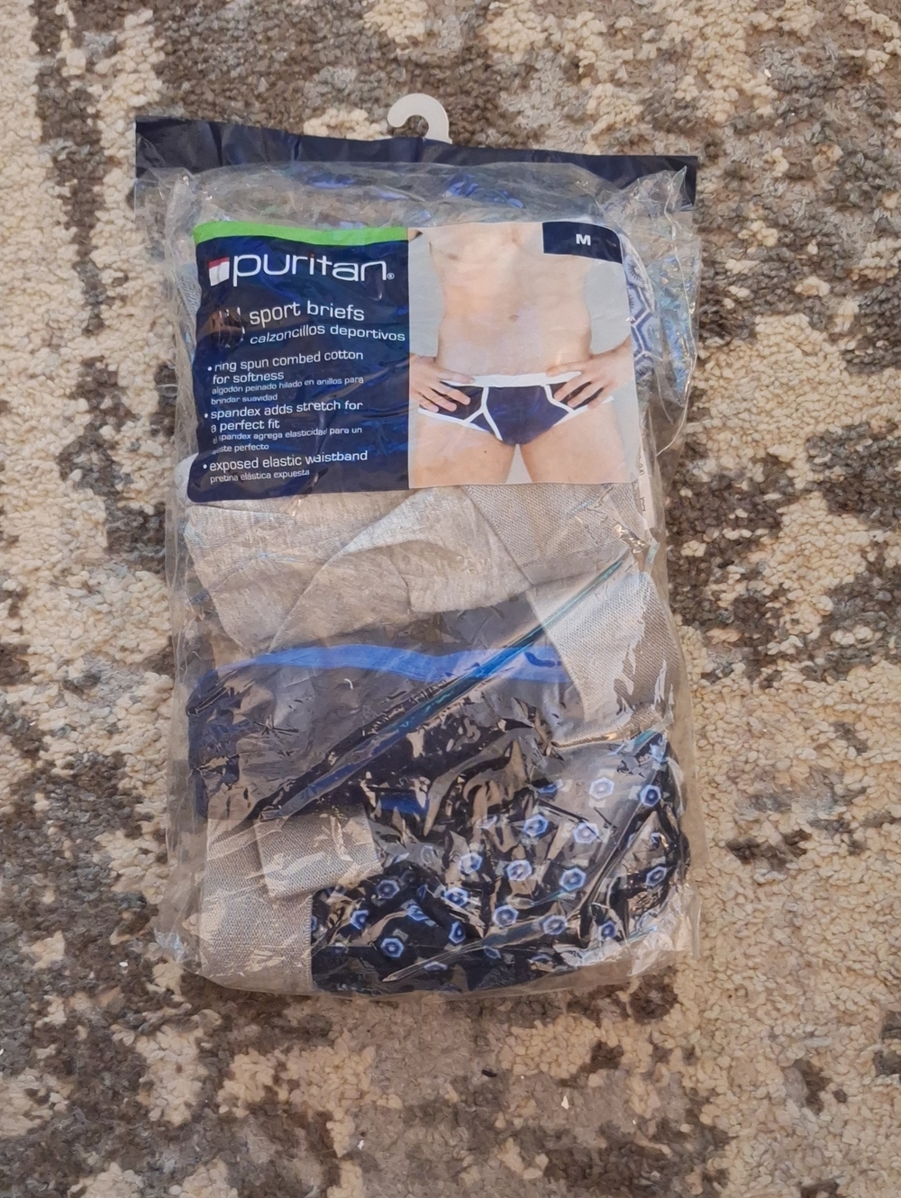 Puritan Men’s Briefs Pack - Navy & Gray